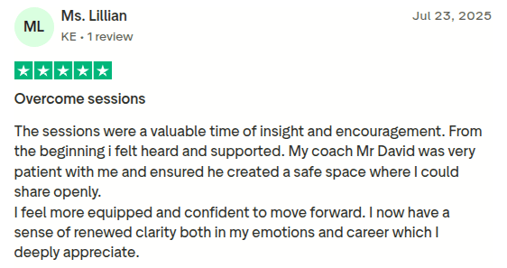 Client testimonial